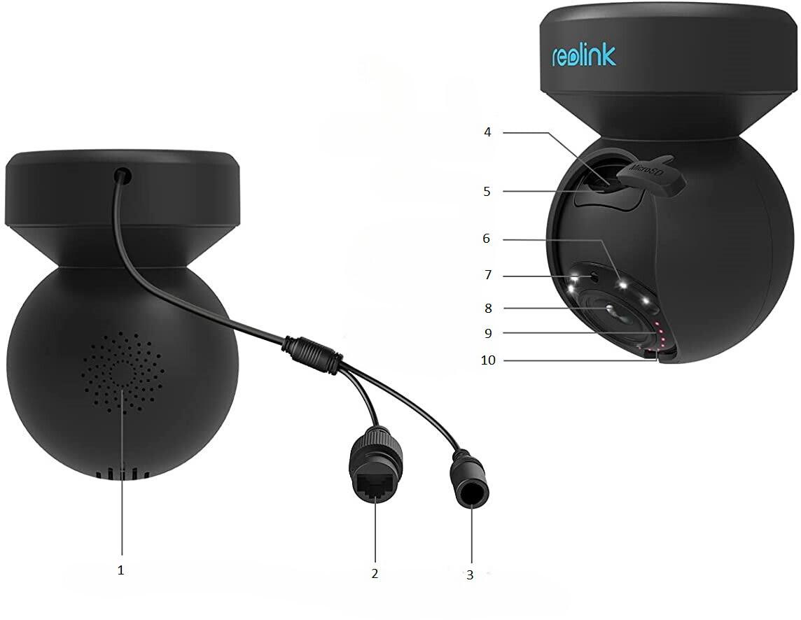 Kamera IP Reolink E Series E540 PTZ 5MP Wi-Fi LED czarna - obrazek 2