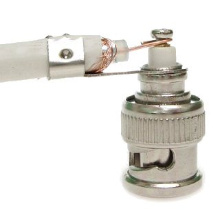 DELTA Wtyk BNC Skręcany Kątowy