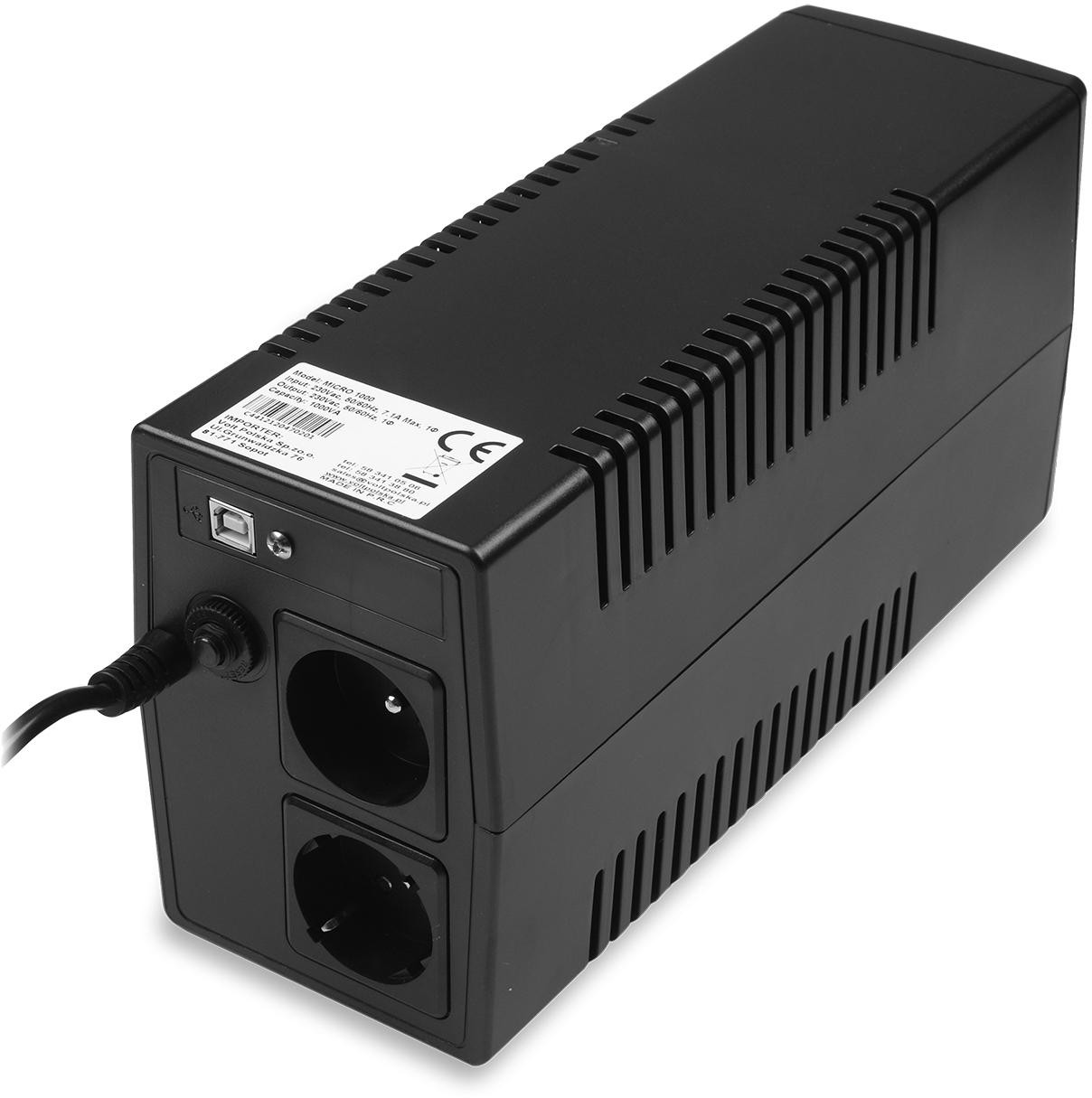 UPS Zasilacz Awaryjny VOLT Polska Micro 1000VA 600W 1x9ah