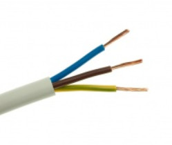 Przewód elektryczny linka H03VV-F OMY 3x1,5mm2 300V Elektrokabel biały 100m