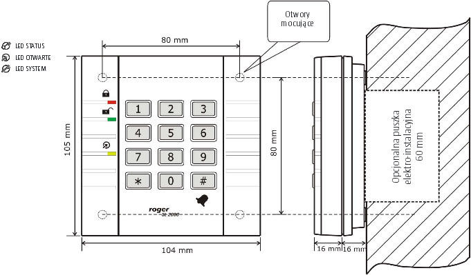 Zamek szyfrowy ROGER SL2000B - obrazek 4