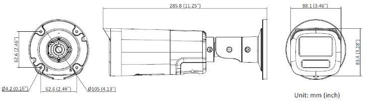 Kamera IP HIKVISION DS-2CD1663G2-Lizu/SL 2.8-12mm
