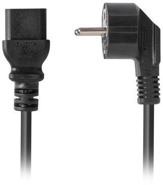 Kabel Zasilający (Serwerowy) CEE 7/7 IEC 320 C19 16A 1.8M Wtyczka Kątowa VDE Lanberg - obrazek 2