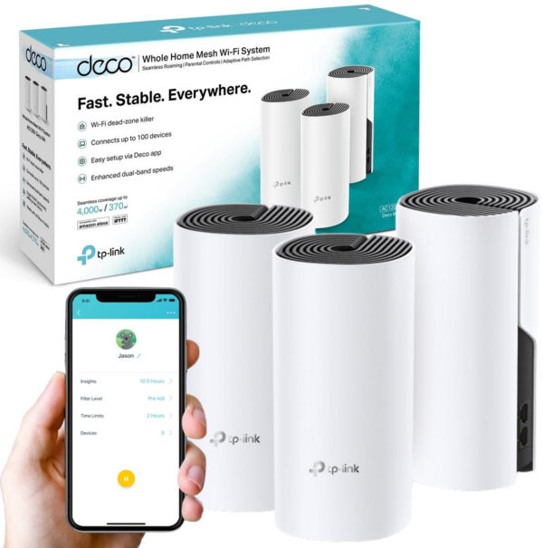 Domowy System WI-FI Mesh TP-Link Deco M4 (3-pack)