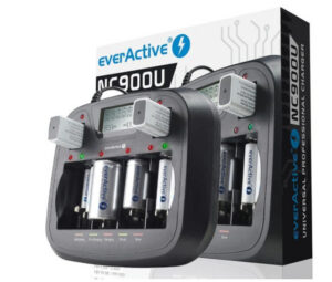 Ładowarka procesorowa do akumulatorków AA / AAA / C / D / 6F22 / 9V everActive NC-900U