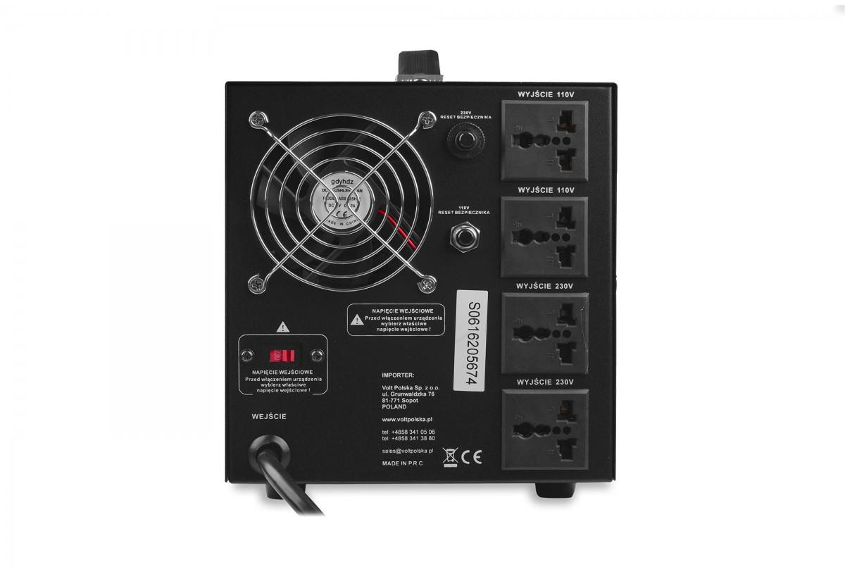 Transformator VOLT Polska 230V/110V 3000VA