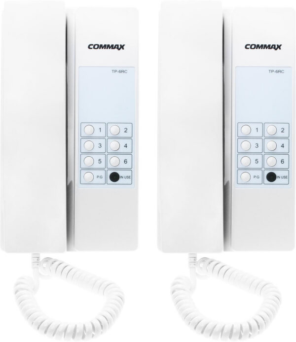 Zestaw interkomowy Commax 2xTP-6RC+Zasilacz DIN Mean Well HDR-15-12