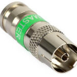 Gniazdo antenowe kompresyjne IEC-f 113 Master na przewód Triset-113