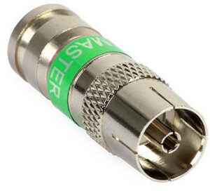 Gniazdo antenowe kompresyjne IEC-f 113 Master na przewód Triset-113