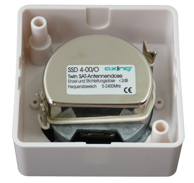 AXING Gniazdo SSD4-00 RTV/2XSAT KONCOWE; 7317