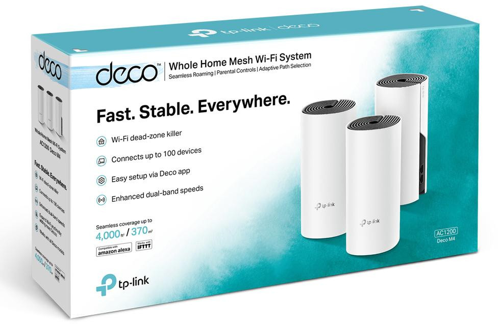 Domowy System WI-FI Mesh TP-Link Deco M4 (3-pack)