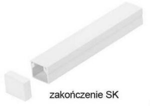 STASIŃSKI SP. Z O.O. Osprzęt do listew elektroinstalacyjnych, zakończenie Biały SK 40x40 (1szt.)