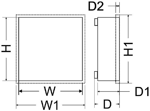 Obudowa Alarmowa Pusta Pulsar AWO000PU - obrazek 2