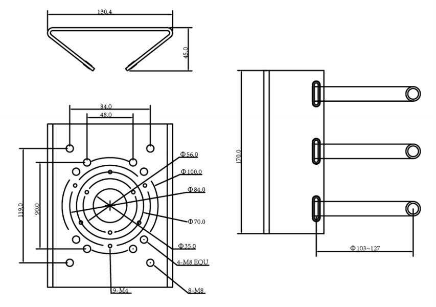 Uchwyt Słupowy DAHUA PFA150-V2 - obrazek 2