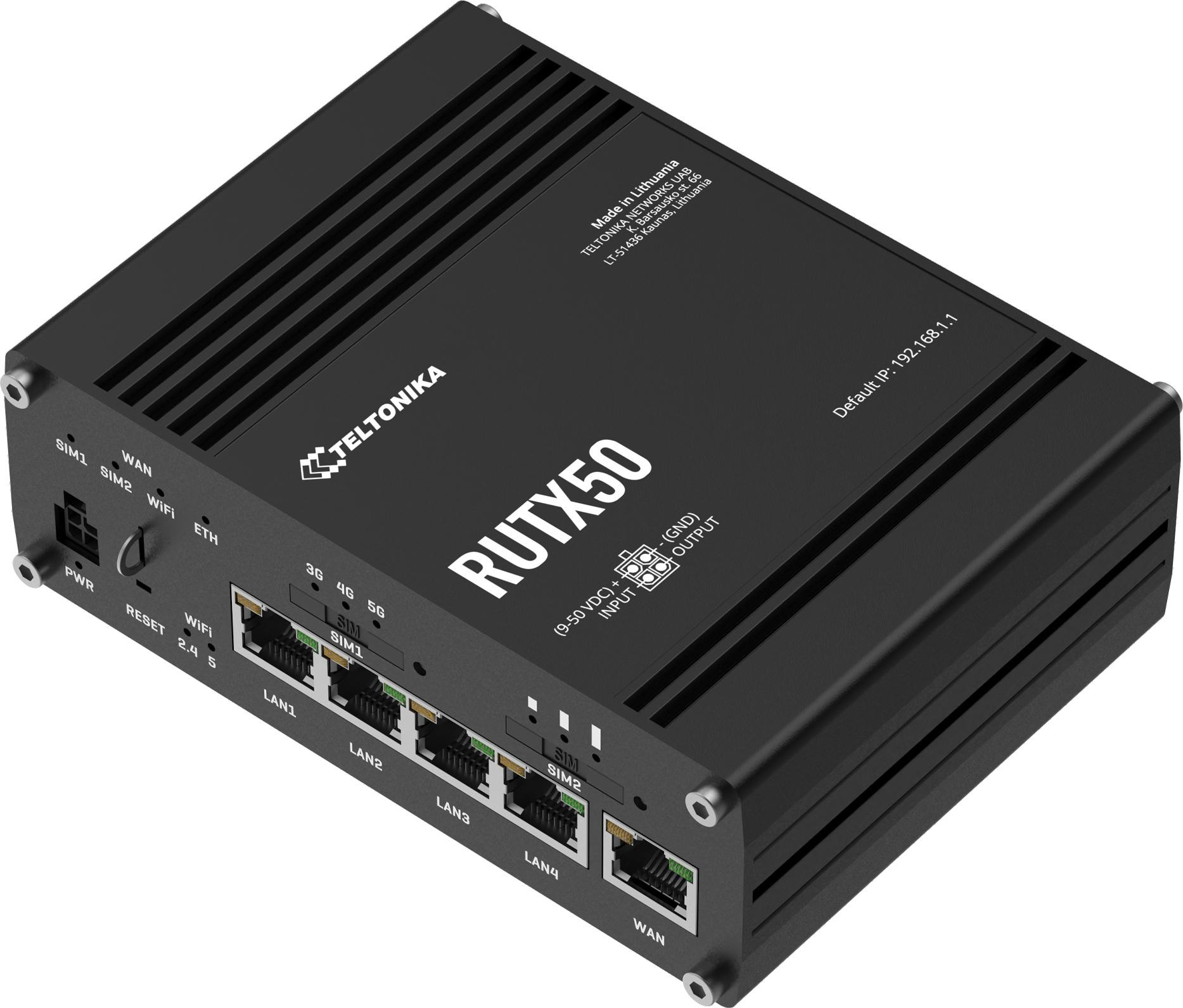 Teltonika RUTX50 router przemysłowy 5G (RUTX50000000)