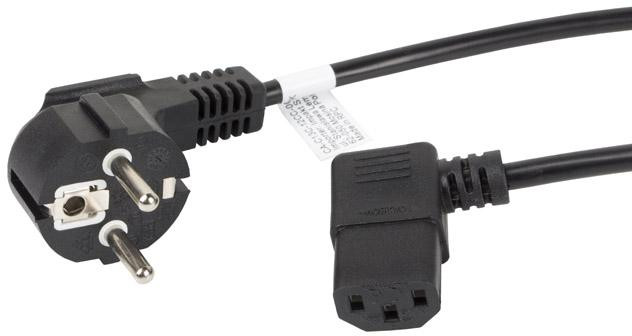 Kabel Zasilający CEE 7/7 IEC 320 C13 1.8M Kątowy VDE Lanberg