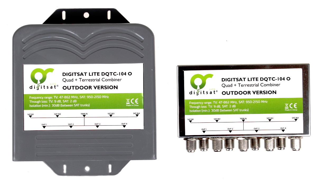 AXING Sumator Digisat Quad+TV Dqtc-104
