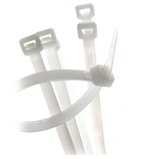 Opaska zaciskowa Biała 250x3,6 GT-250IC (100szt.)