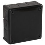 Puszka natynkowa pusta 12 wlotów Viplast VP-51 Czarna IP55 118x118x46mm 051-05