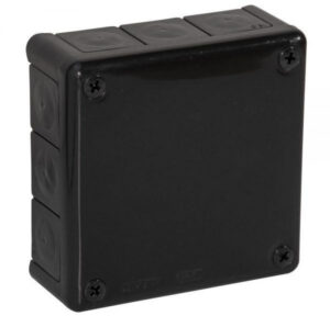 Puszka natynkowa pusta 12 wlotów Viplast VP-51 Czarna IP55 118x118x46mm 051-05