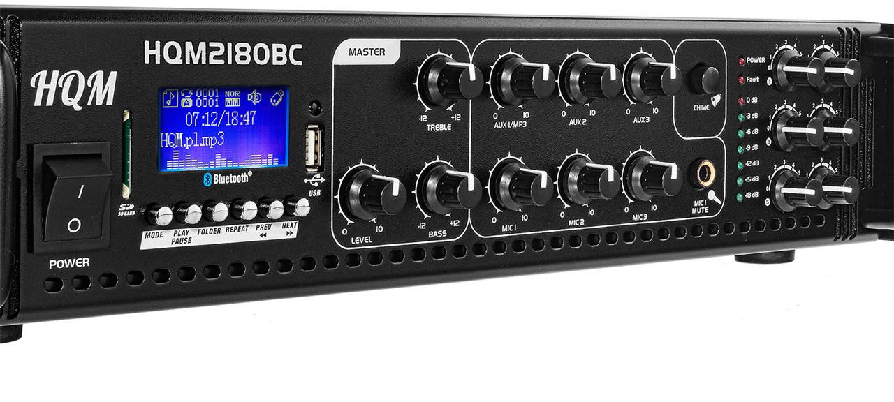 Wzmacniacz HQM2180BC Radio FM/MP3/Bluetooth 180W - obrazek 7