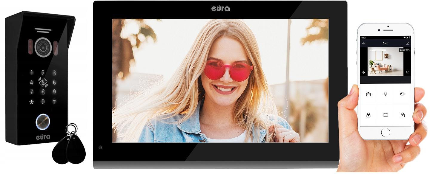 Wideodomofon Eura VDP-99C5 czarny, WiFi, RFID, Tuya - obrazek 10