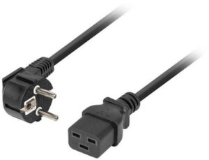 Kabel Zasilający (Serwerowy) CEE 7/7 IEC 320 C19 16A 1.8M Wtyczka Kątowa VDE Lanberg