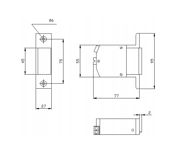 ELEKTRA-PLUS Zaczep Elektra R1 SZEROKI; 8968