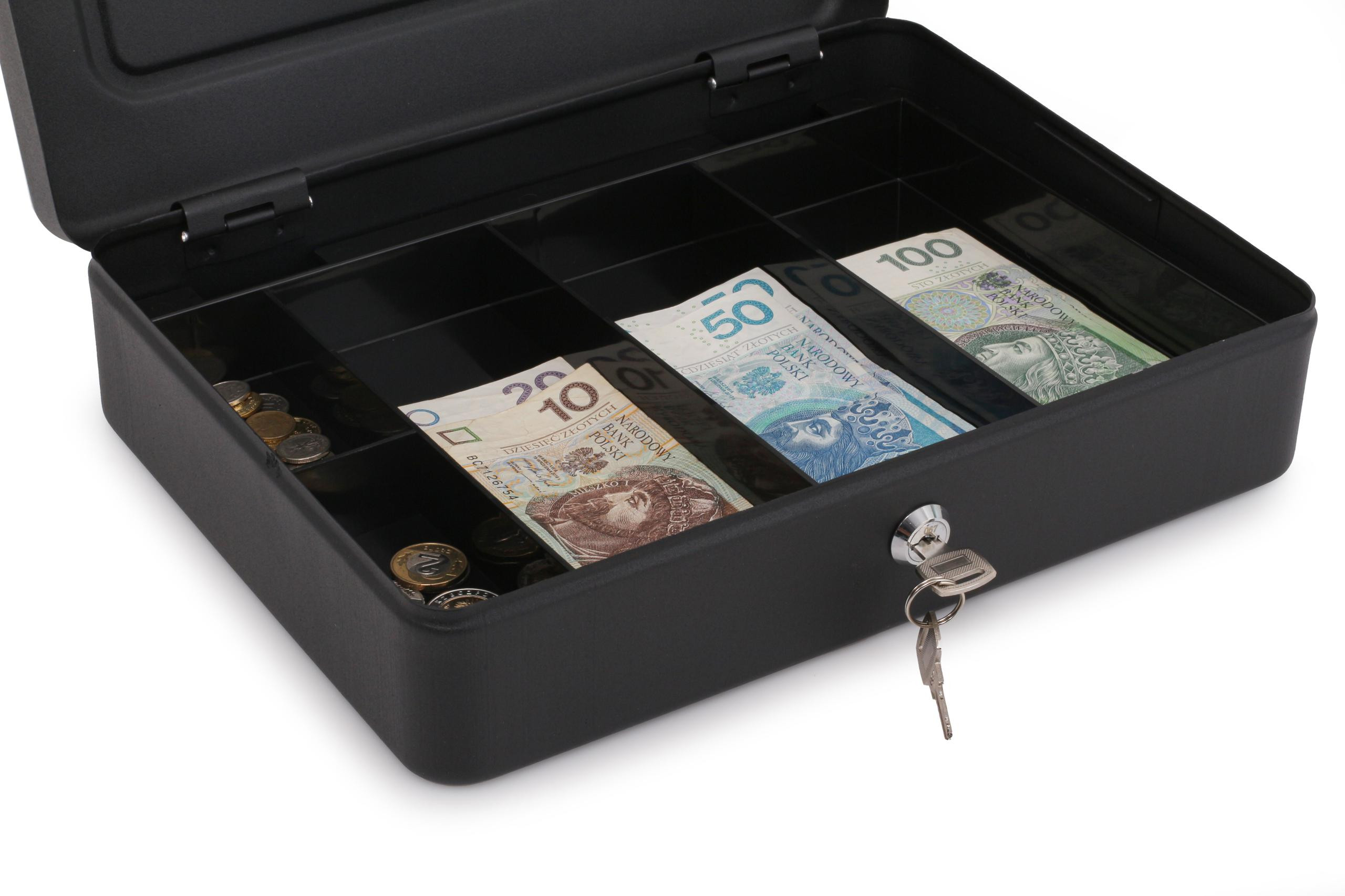 Kasetka metalowa RED Eagle BOX-300 na pieniądze