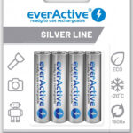 Akumulatorki AAA / R03 Ni-MH everActive 800mAh Silver Line (box 4 szt.)