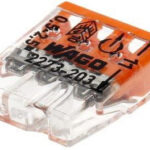 Szybkozłączka uniwersalna Drut 3x 0,5-2,5mm2 Wago 2273-203 100szt.