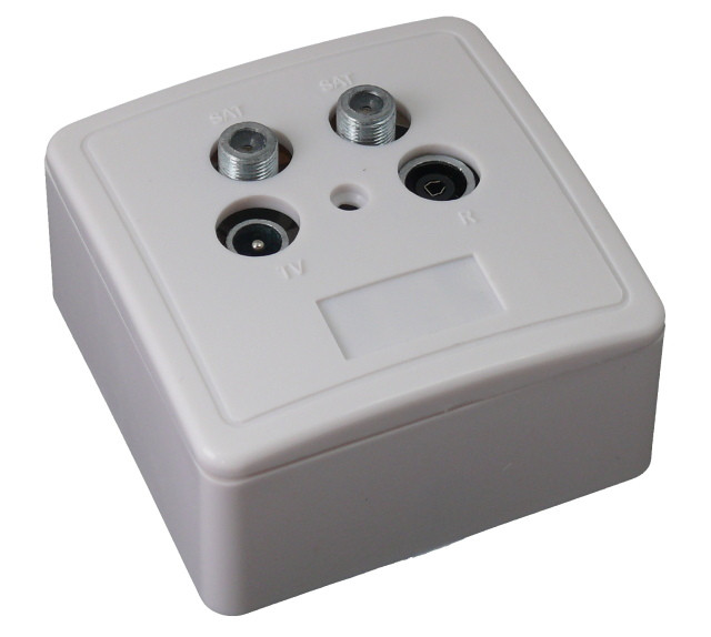 AXING Gniazdo SSD4-00 RTV/2XSAT KONCOWE; 7317