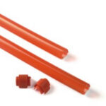 XBA13 - Listwa gumowa czerwona, ochronna, 9x1m - zestaw z zaslepkami - zabezpieczajaca do ramion