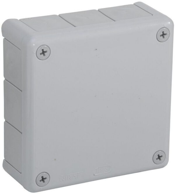 Puszka natynkowa pusta 12 wlotów Viplast VP-51 Szara IP55 118x118x46mm 051-03