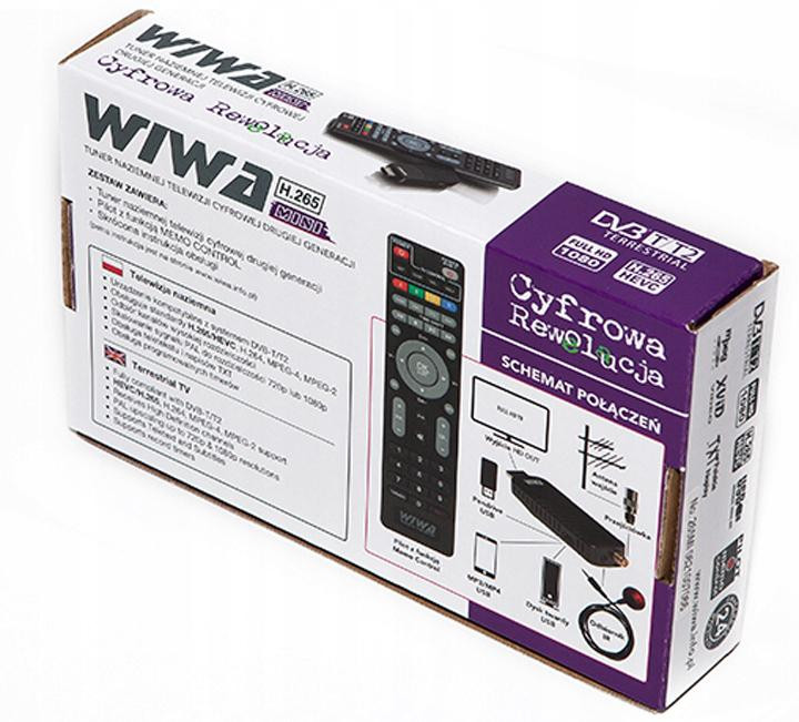 Tuner DVB-T/T2 Wiwa H.265 Mini