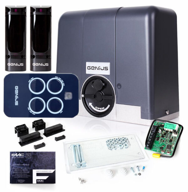 Zestaw Genius Blizzard 400 24V do 400kg bram przesuwnych