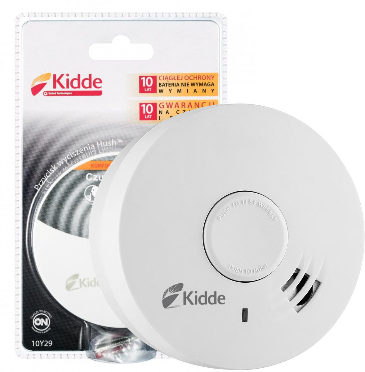 Optyczny Czujnik Dymu Kidde 10Y29 10 lat akumulator