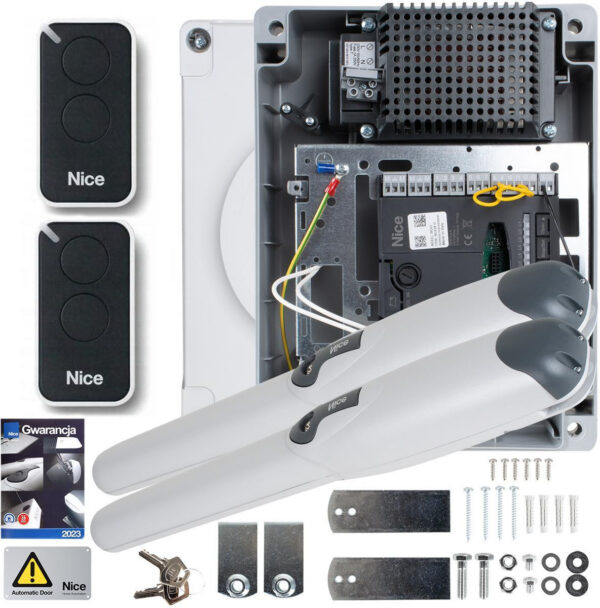 Zestaw Nice Wingo 2024 24V do bramy dwuskrzydłowej (bez fotokomórek)