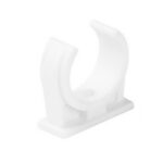 STASIŃSKI SP. Z O.O. Uchwyt do rur elektroinstalacyjnych półotwarty Biały U-20 (1szt.)