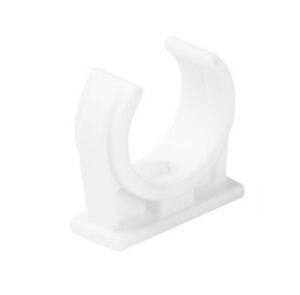 STASIŃSKI SP. Z O.O. Uchwyt do rur elektroinstalacyjnych półotwarty Biały U-18 (1szt.)