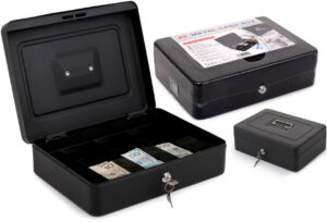 Kasetka metalowa RED Eagle BOX-300 na pieniądze