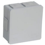 Puszka natynkowa pusta 6 wlotów Viplast VP-02 klik Szara IP55 86x86x40mm 002-03