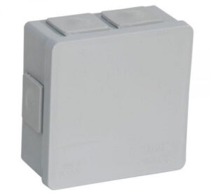 Puszka natynkowa pusta 6 wlotów Viplast VP-02 klik Szara IP55 86x86x40mm 002-03