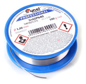 Cyna Lutownicza Cynel Szpulka 100G 1MM Sn60Pb40 SW26