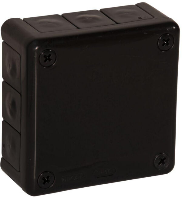 Puszka natynkowa pusta 12 wlotów Viplast VP-41 Czarna IP55 98x98x42mm 041-05