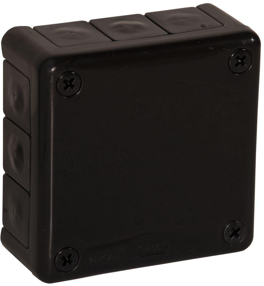 Puszka natynkowa pusta 12 wlotów Viplast VP-41 Czarna IP55 98x98x42mm 041-05