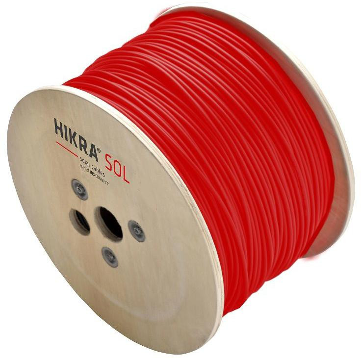 Przewód kabel solarny 4mm2 HIS, Hikra (H1Z2Z2-K) Czerwony 1m - obrazek 3