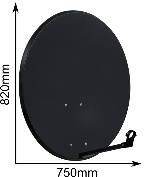 CORAB Czasza Antena 80 CM Ciemna (ASC-800M-C); 8881