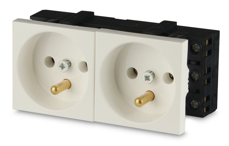Gniazdo 2M elektryczne podwójne - obrazek 2