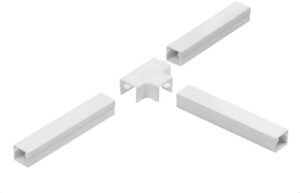 STASIŃSKI SP. Z O.O. Osprzęt do listew elektroinstalacyjnych, trójnik Biały LO 35x18 (1szt.)
